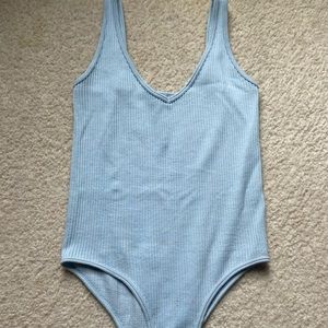 Baby Blue Spaghetti Strap Onsie